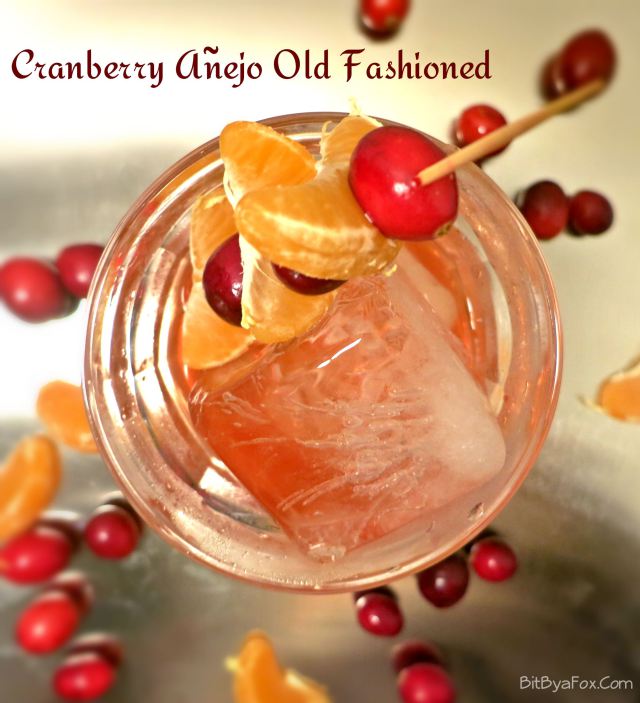 Here is Your Thanksgiving Cocktail: Cranberry Añejo Old Fashioned