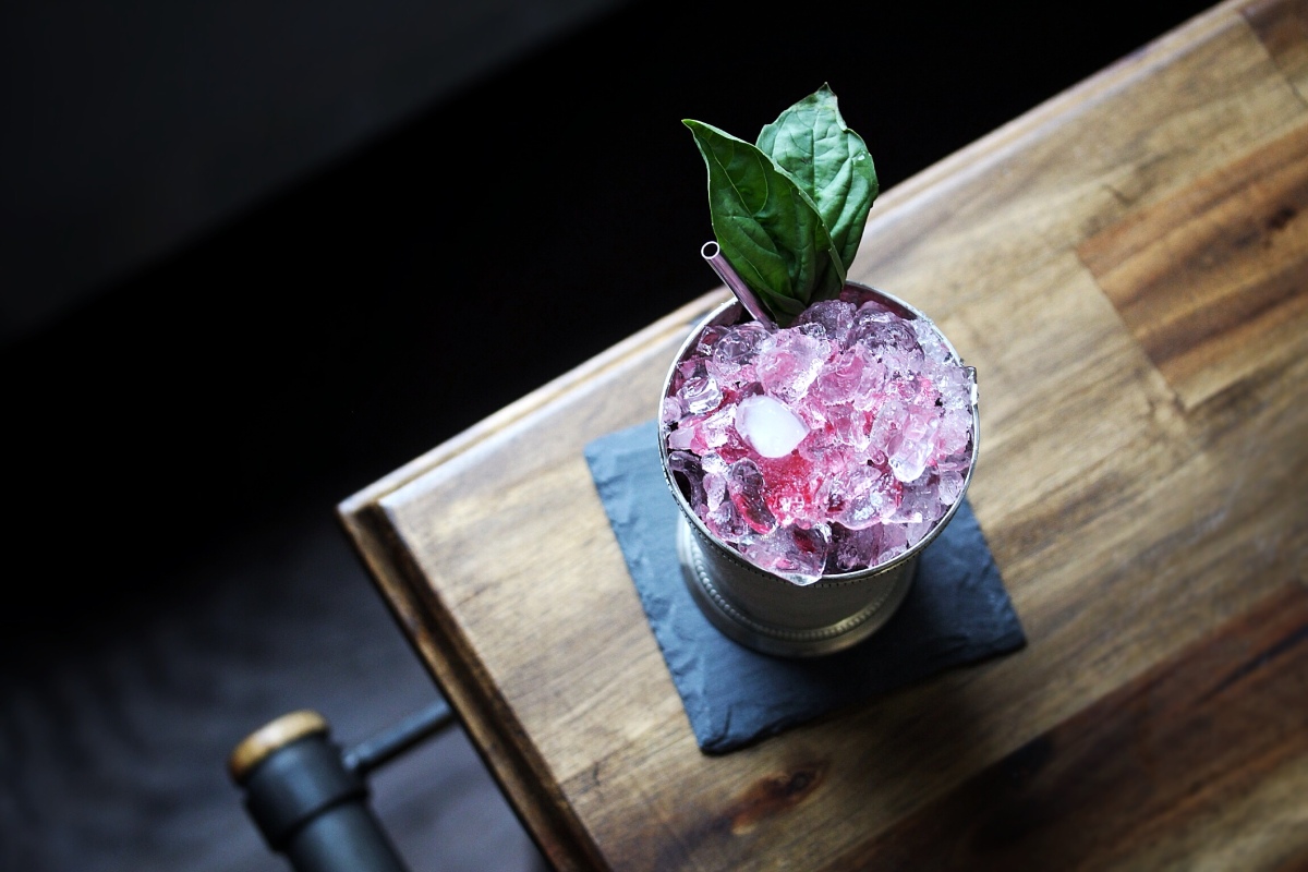 Basil Cranberry Julep | The Straight Up