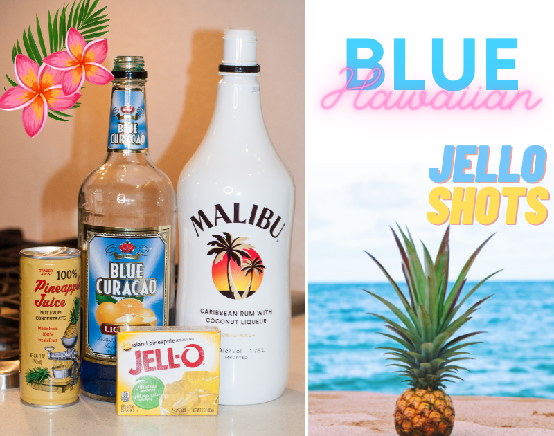 Blue Hawaiian Jello Shots – A Year of Cocktails