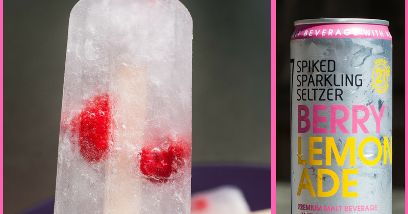 Boozy Very Berry Lemonade Pops